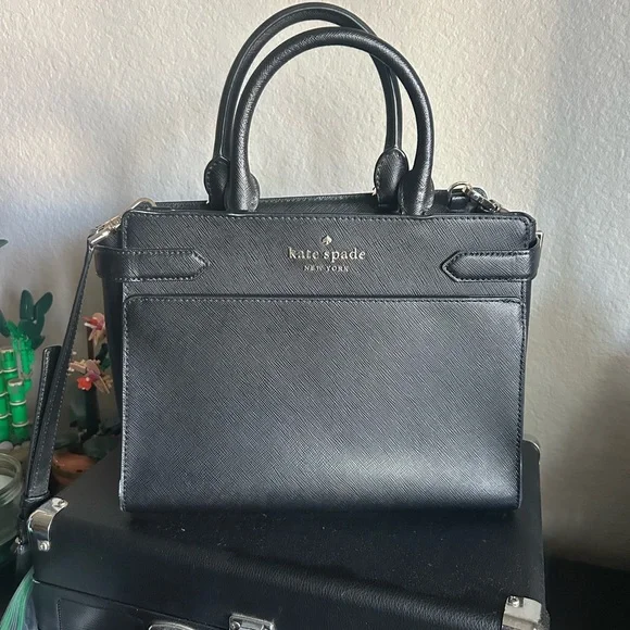 Kate Spade Black Leather Purse - Picture 1 of 7